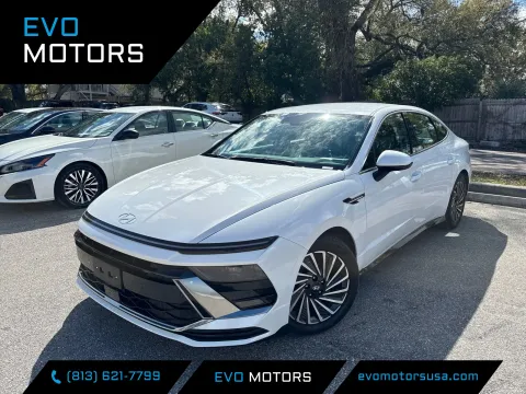 White 2025 Hyundai Sonata Hybrid SEL for sale in Seffner, FL