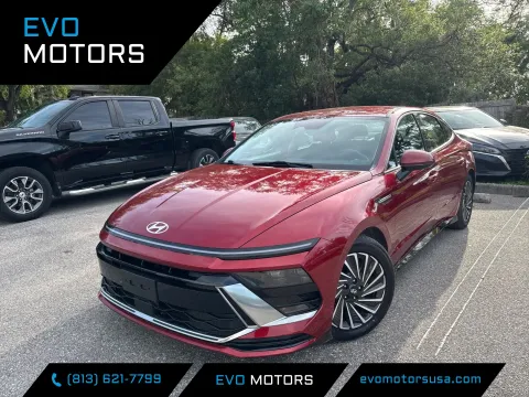 Black 2025 Hyundai Sonata Hybrid SEL for sale in Seffner, FL