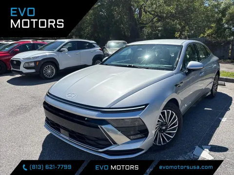 Black 2025 Hyundai Sonata Hybrid SEL for sale in Seffner, FL