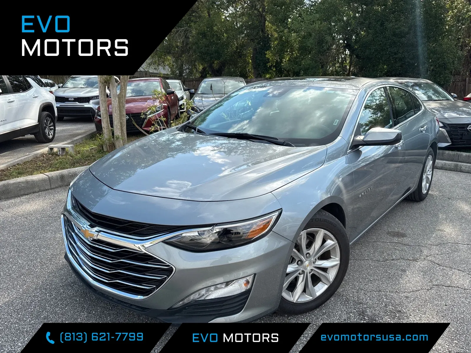 Gray 2024 Chevrolet Malibu LT W/PANO SUNROOF for sale in Seffner, FL