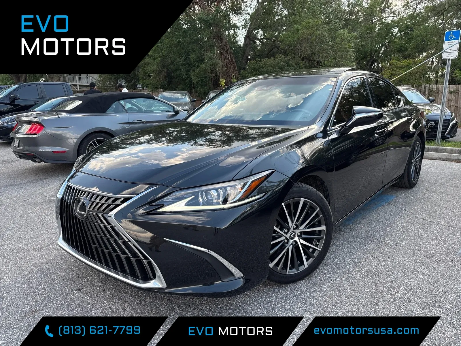 Gray 2022 Lexus ES 350 W/PREMIUM & NAVI PKG. PANO SUNROOF. BIG DISPLAY for sale in Seffner, FL