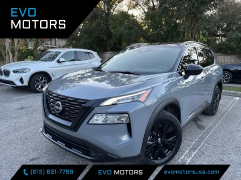 Silver 2023 Nissan Rogue SV w/PREMIUM & MIDNIGHT PKG. LTHR. PANO. WHEELS. for sale in Seffner, FL