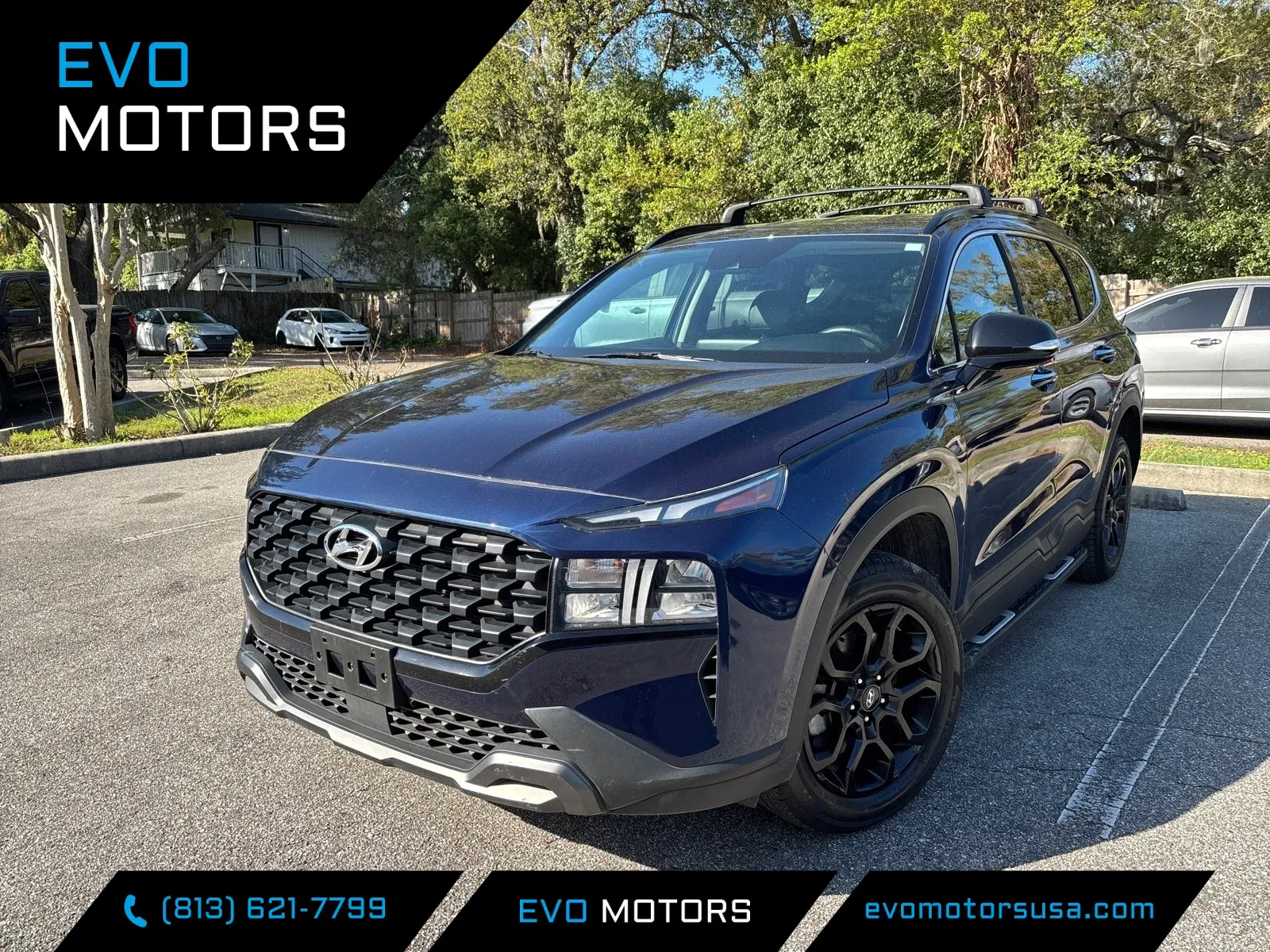 Blue 2023 Hyundai Santa Fe XRT AWD W/LEATHER for sale in Seffner, FL