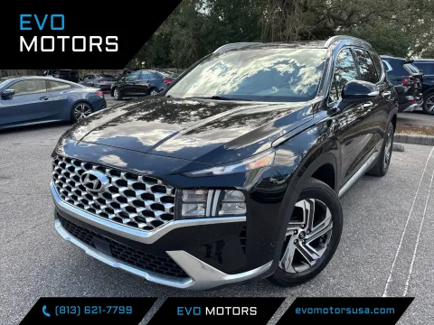 Black 2022 Hyundai Santa Fe SEL W/PREMIUM PKG. LTHR. PANO. SOUND. for sale in Seffner, FL
