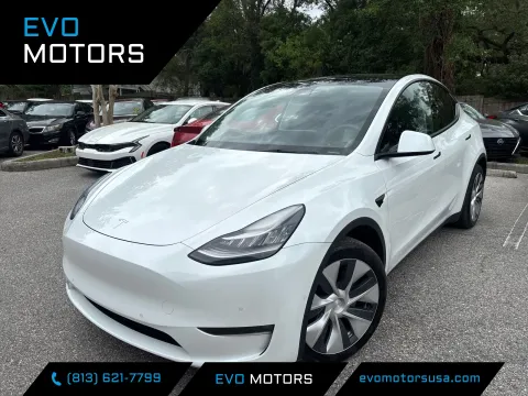 White 2021 Tesla Model Y Long Range for sale in Seffner, FL