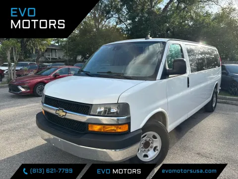 Blue 2020 Chevrolet Express Passenger LT for sale in Seffner, FL