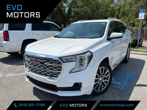 Blue 2022 GMC Terrain Denali AWD w/PREMIUM PKG. PANO ROOF for sale in Seffner, FL