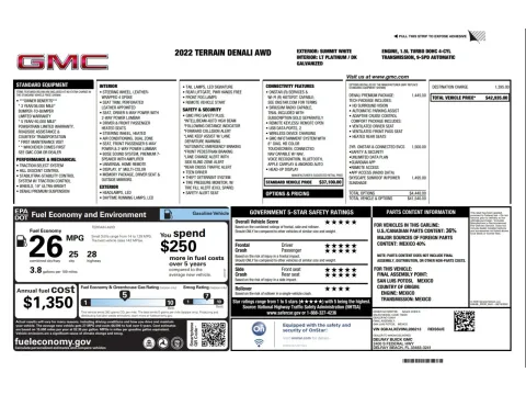 Another view of 2022 GMC Terrain Denali AWD w/PREMIUM PKG. PANO ROOF for sale in Seffner, FL at Evo Motors