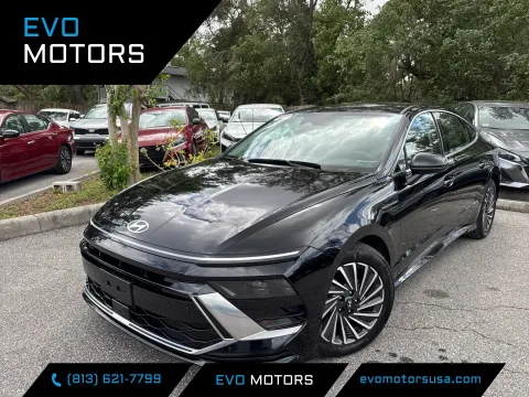 Black 2025 Hyundai Sonata Hybrid SEL for sale in Seffner, FL