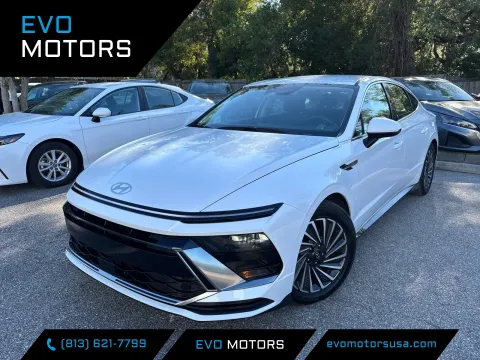 White 2025 Hyundai Sonata Hybrid SEL for sale in Seffner, FL