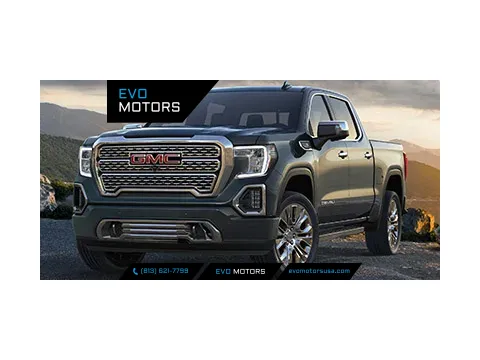 Blue 2021 GMC Sierra 1500 Elevation Crew Cab 4X4 V8 for sale in Seffner, FL