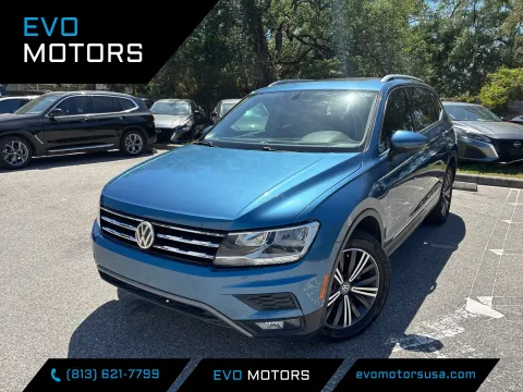 Blue 2018 Volkswagen Tiguan SEL for sale in Seffner, FL