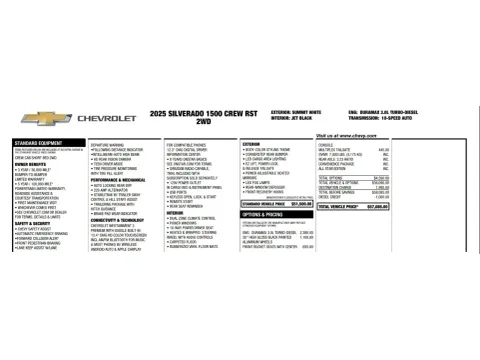 Photos of 2025 Chevrolet Silverado 1500 RST Crew Cab 3.0l Diesel for sale in Seffner, FL at Evo Motors