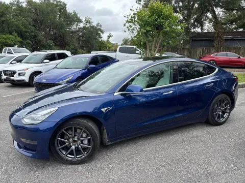 Another view of 2020 Tesla Model 3 Standard Range Plus w/WHITE INTERIOR for sale in Seffner, FL at Evo Motors