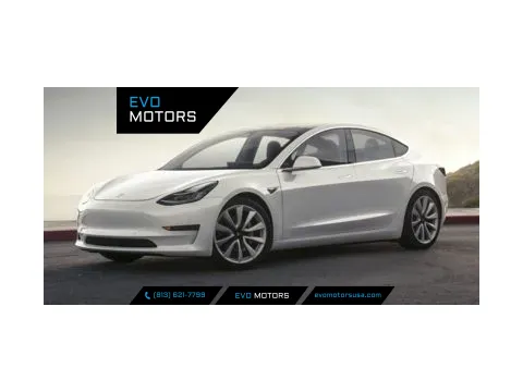 Blue 2020 Tesla Model 3 Standard Range Plus w/WHITE INTERIOR for sale in Seffner, FL