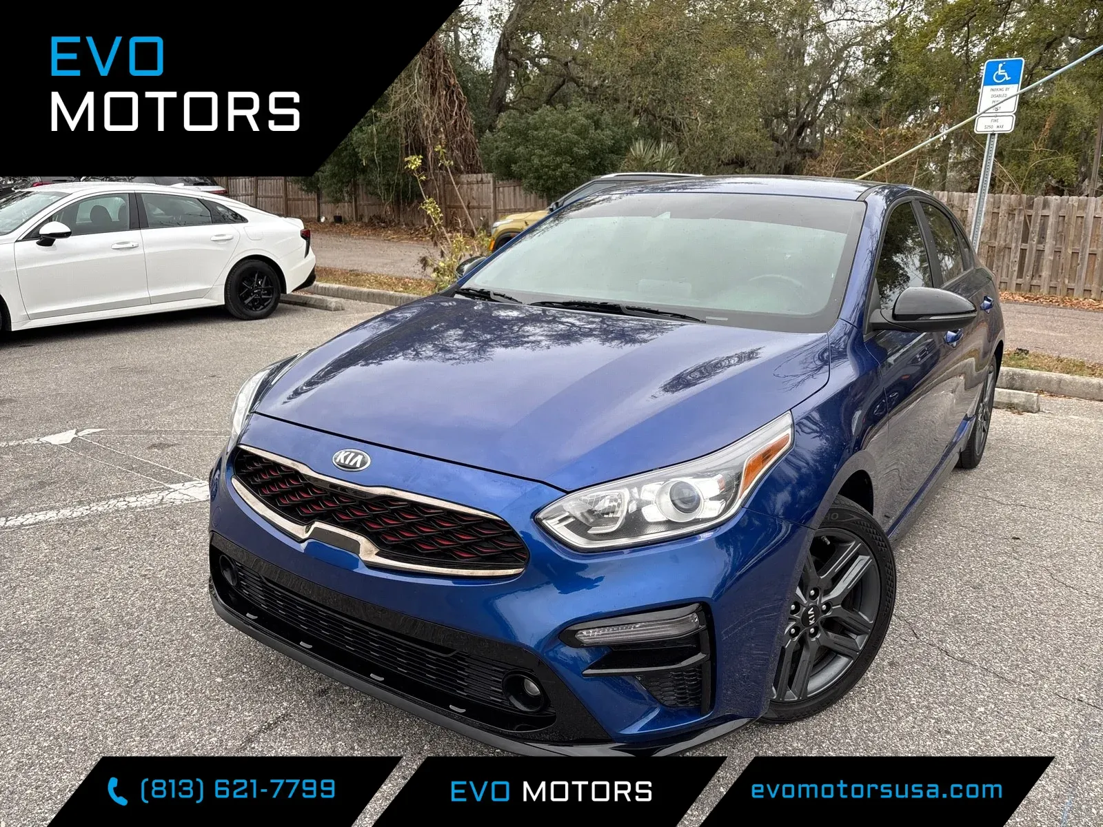 Blue 2021 Kia Forte GT-Line for sale in Seffner, FL
