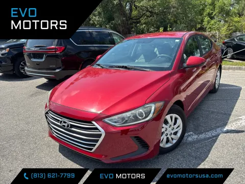Red 2017 Hyundai Elantra SE for sale in Seffner, FL