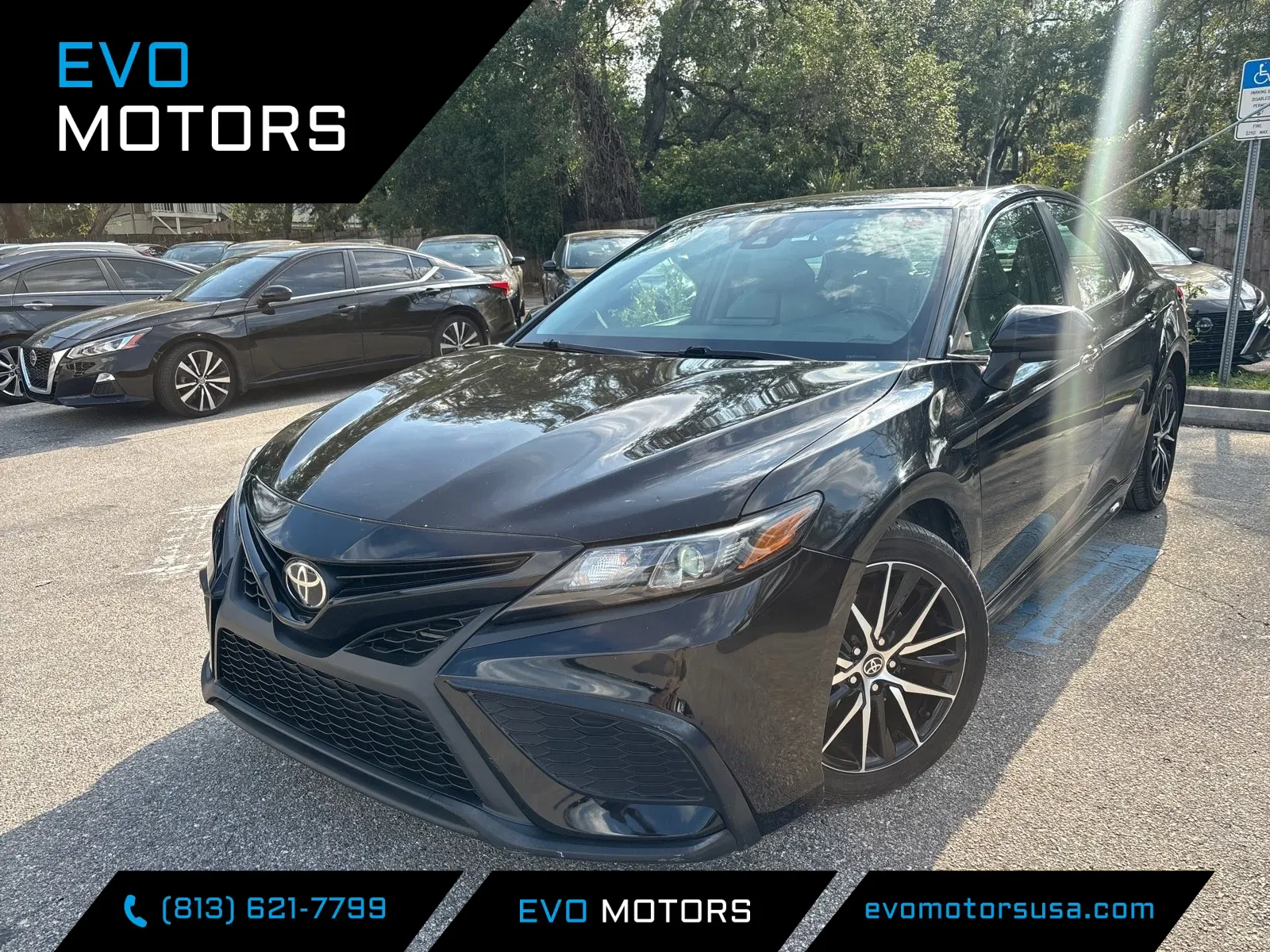 Green 2021 Toyota Camry SE for sale in Seffner, FL