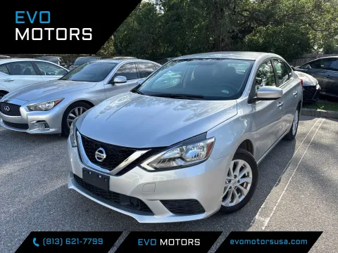 Silver 2019 Nissan Sentra SV for sale in Seffner, FL