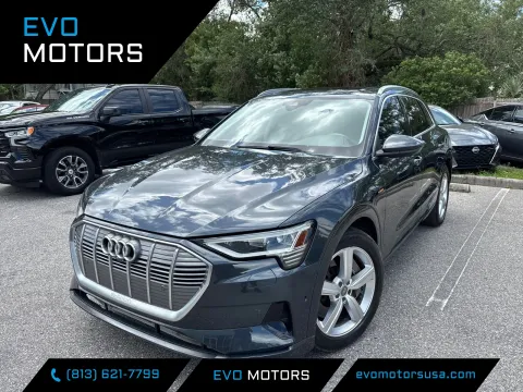 Gray 2019 Audi e-tron Premium Plus AWD for sale in Seffner, FL