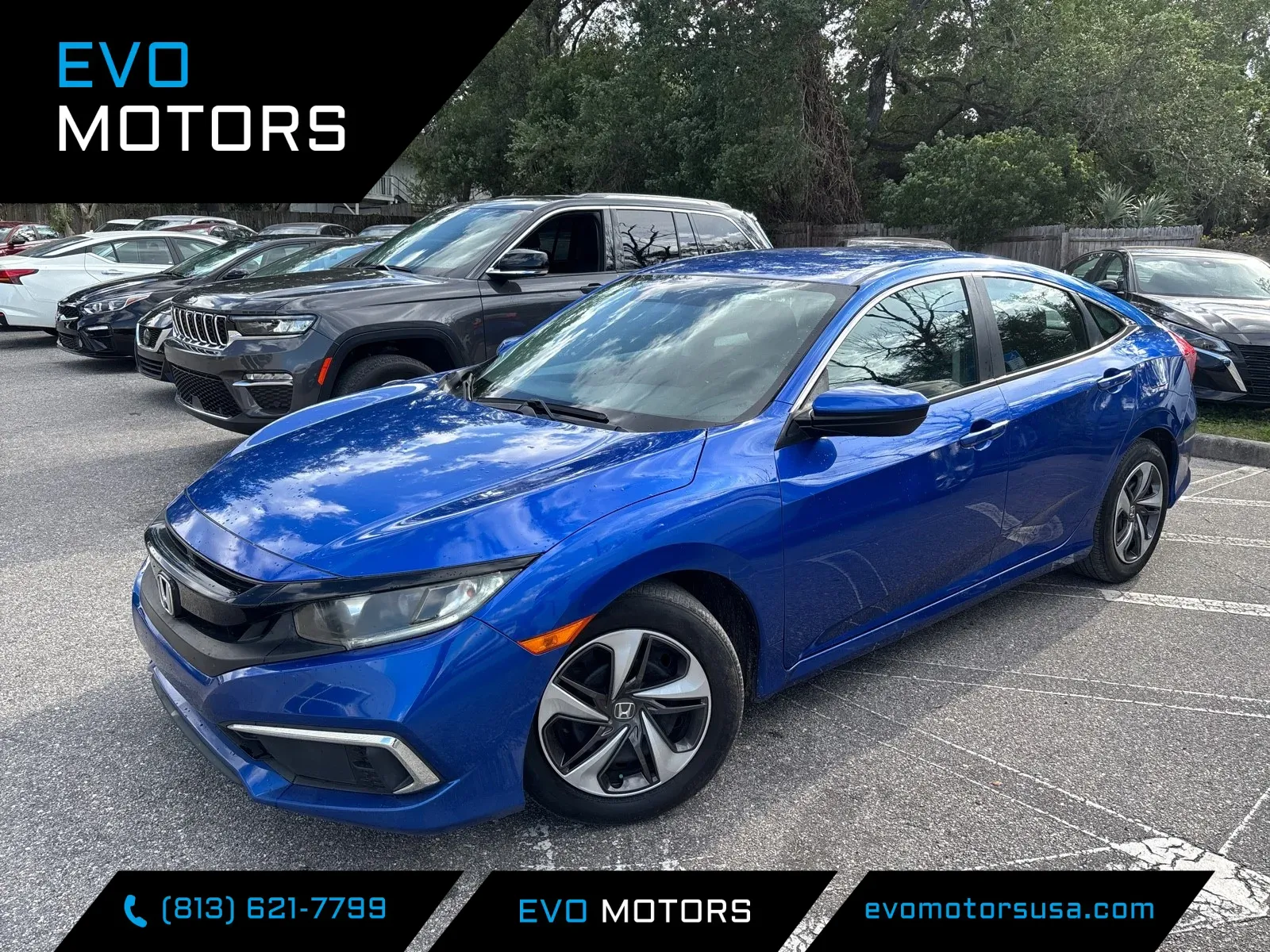 Beige 2019 Honda Civic Sedan LX for sale in Seffner, FL