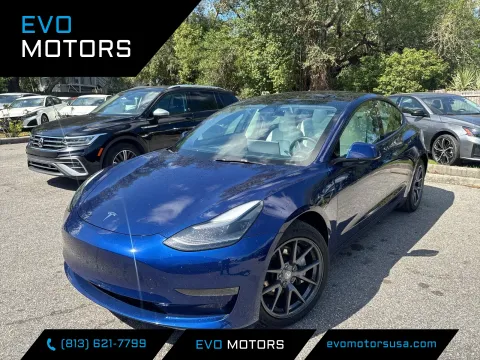 Blue 2023 Tesla Model 3 for sale in Seffner, FL
