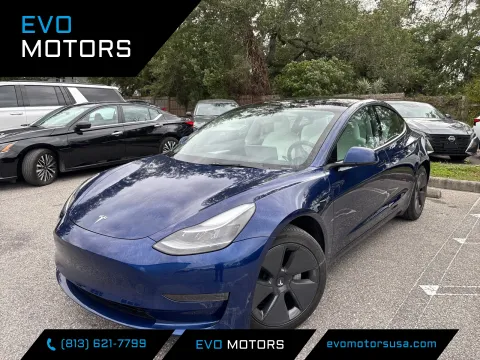 Blue 2023 Tesla Model 3 for sale in Seffner, FL