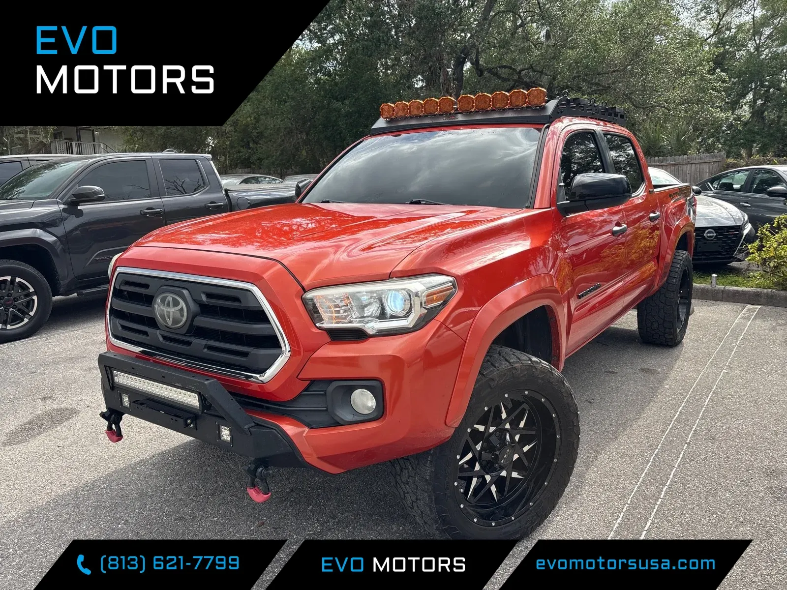 Red 2018 Toyota Tacoma SR5 for sale in Seffner, FL