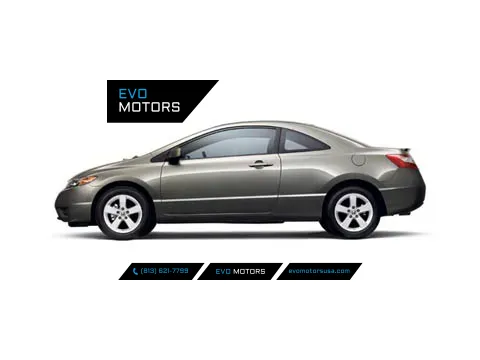 Silver 2008 Honda Civic Cpe EX for sale in Seffner, FL