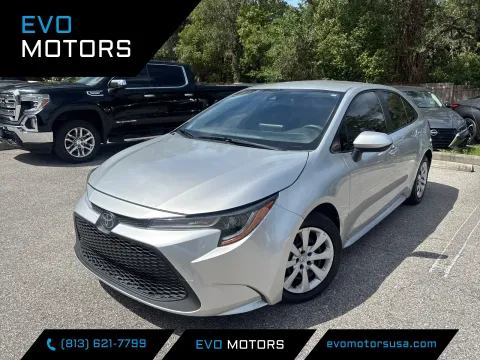 Green 2021 Toyota Corolla LE for sale in Seffner, FL