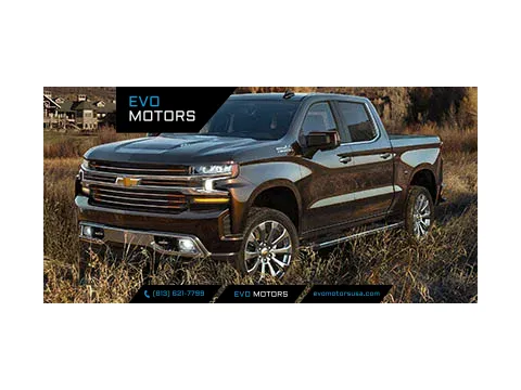 Blue 2021 Chevrolet Silverado 1500 Custom for sale in Seffner, FL