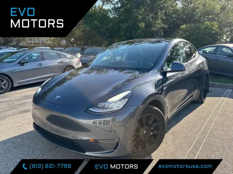 Silver 2021 Tesla Model Y Long Range for sale in Seffner, FL
