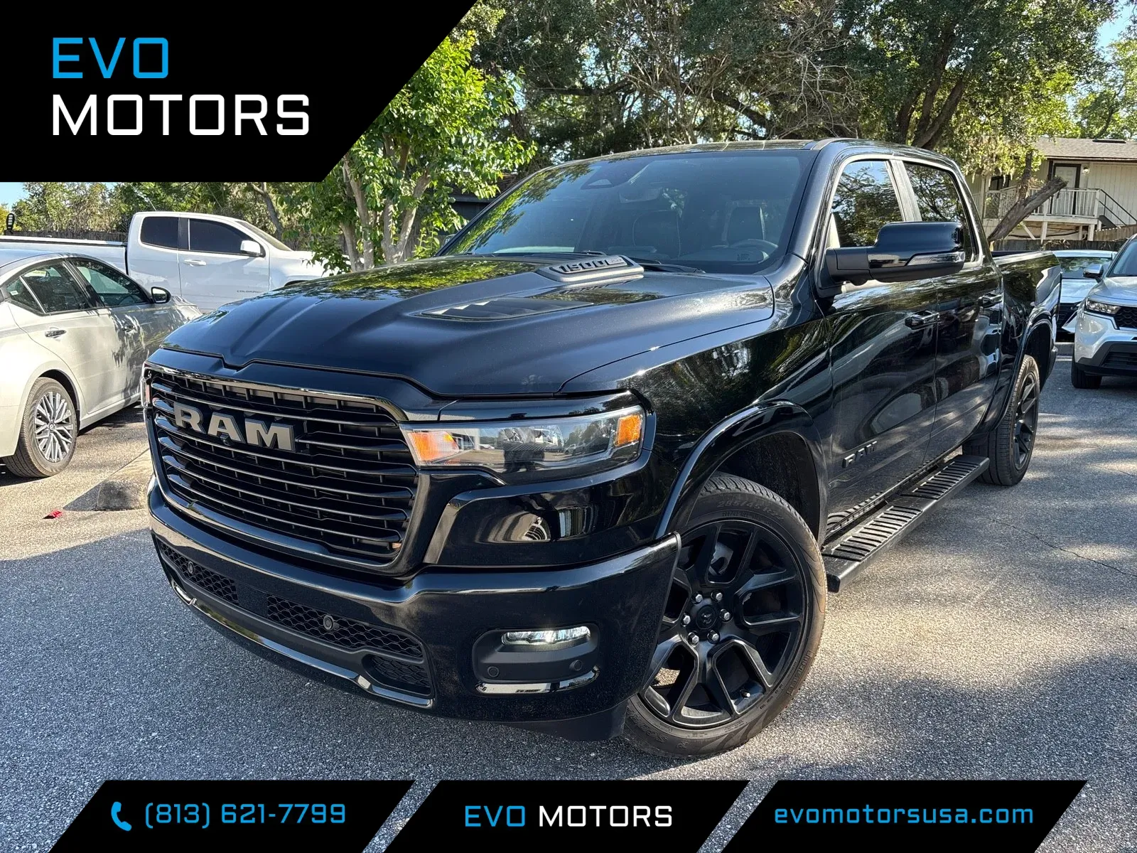 Black 2025 Ram 1500 Laramie Crew Cab 4X4 Night Edition for sale in Seffner, FL