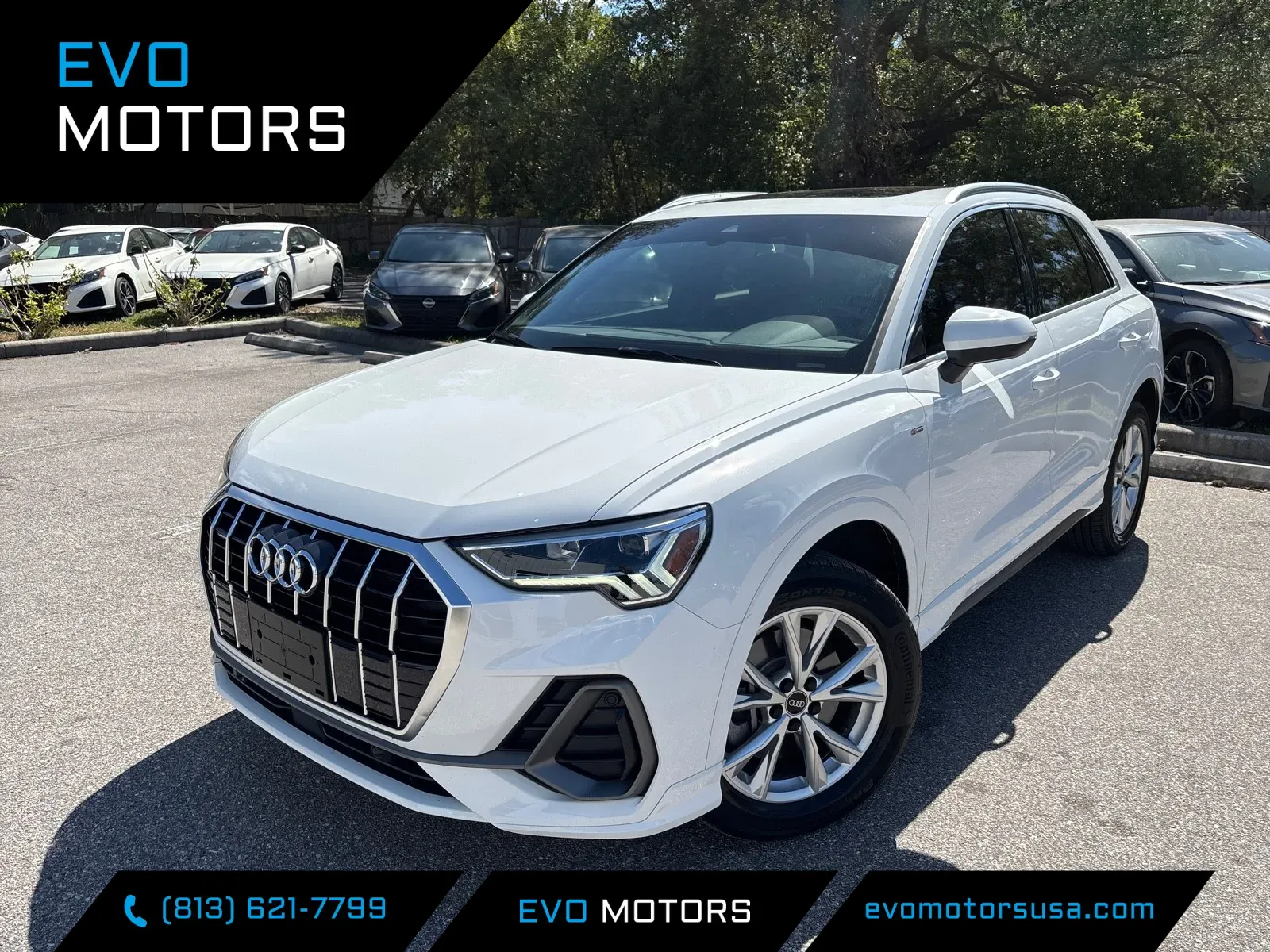 White 2023 Audi Q3 S line Premium for sale in Seffner, FL