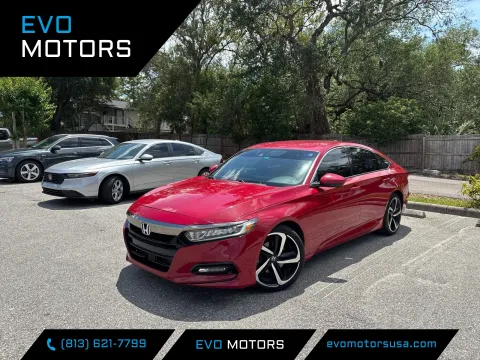 Red 2019 Honda Accord Sedan Sport 1.5T for sale in Seffner, FL