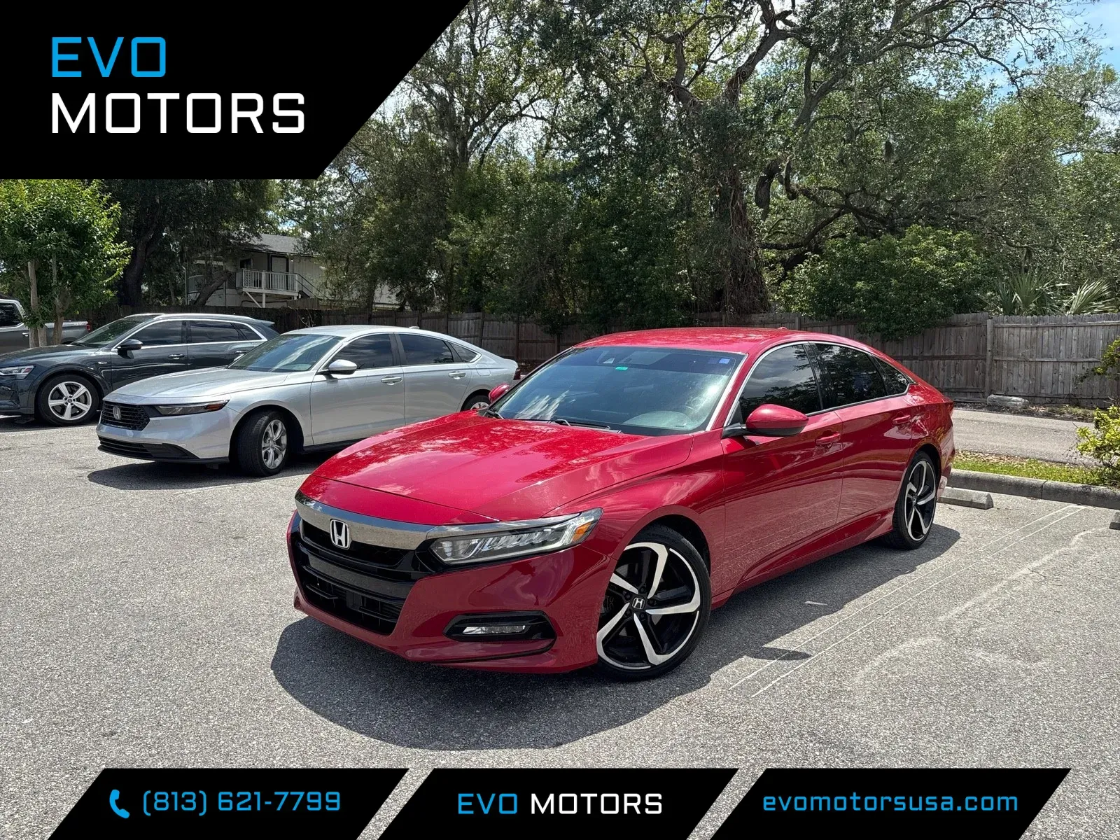 Red 2019 Honda Accord Sedan Sport 1.5T for sale in Seffner, FL