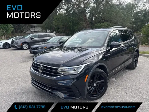 Black 2023 Volkswagen Tiguan SE R-Line Black for sale in Seffner, FL
