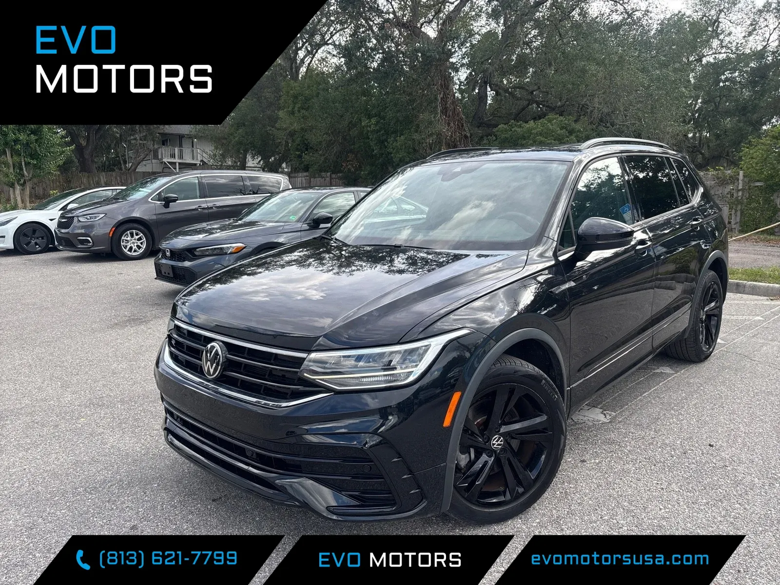 Black 2023 Volkswagen Tiguan SE R-Line Black for sale in Seffner, FL