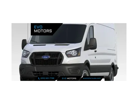 Blue 2023 Ford Transit Cargo Van 3.5L MEDIUM ROOF for sale in Seffner, FL