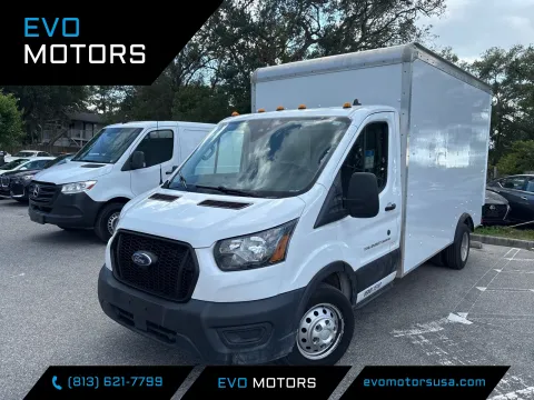 Gray 2022 Ford Transit Cutaway 2WD DRW FFV CARGO 3.5L for sale in Seffner, FL