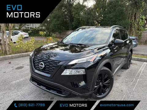 Silver 2023 Nissan Rogue SV w/PREMIUM & MIDNIGHT PKG. LTHR. PANO. for sale in Seffner, FL