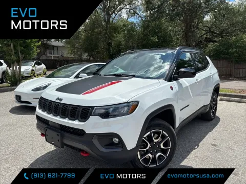 White 2024 Jeep Compass Trailhawk for sale in Seffner, FL
