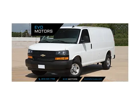 White 2023 Chevrolet Express Cargo Van 2500 for sale in Seffner, FL