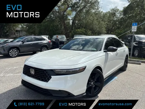 White 2024 Honda Accord Hybrid Sport-L for sale in Seffner, FL