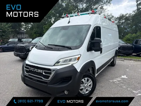 White 2024 Ram ProMaster Cargo Van 2500 SLT High Roof 159.0 WB for sale in Seffner, FL