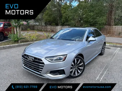 Silver 2021 Audi A4 Sedan Premium for sale in Seffner, FL
