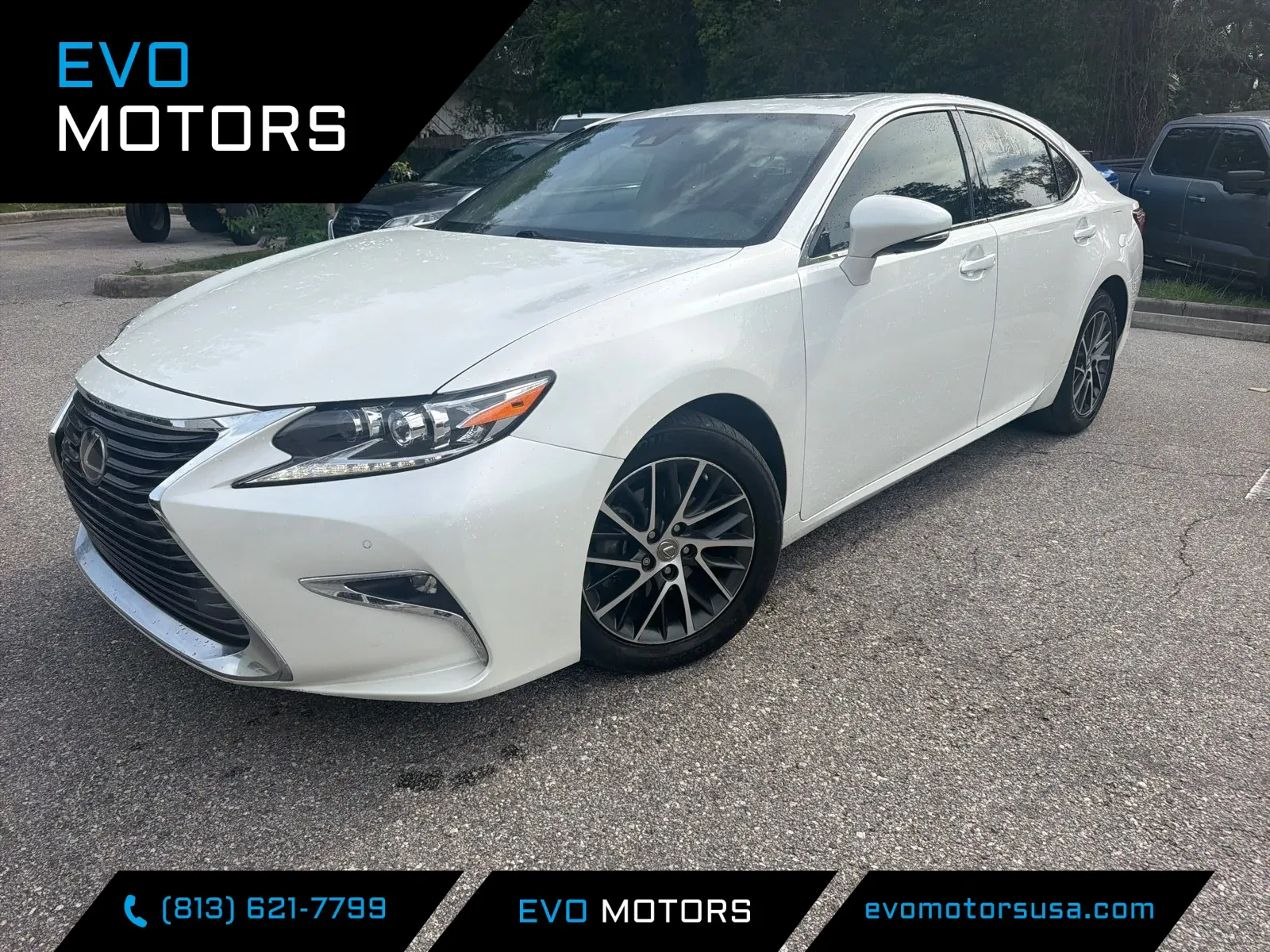 White 2018 Lexus ES 350 w/LUXURY & NAVIGATION PKG. for sale in Seffner, FL