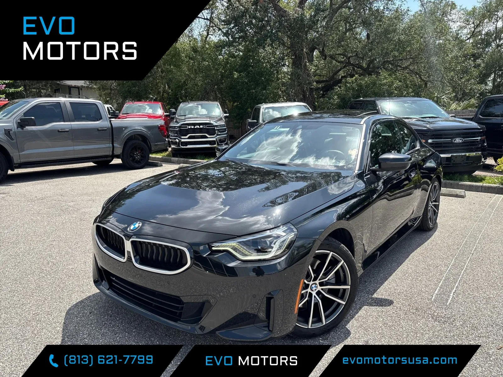 Black 2026 BMW 2 Series 230i SDRIVE COUPE w/PREMIUM PKG. for sale in Seffner, FL