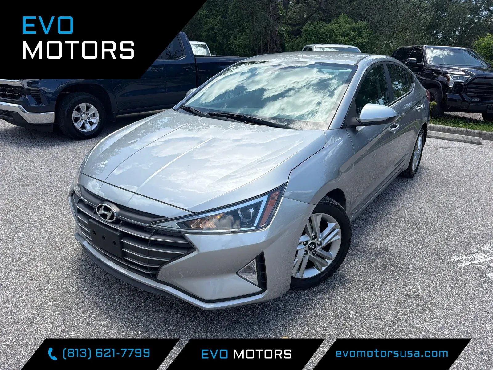 Silver 2020 Hyundai Elantra SEL for sale in Seffner, FL