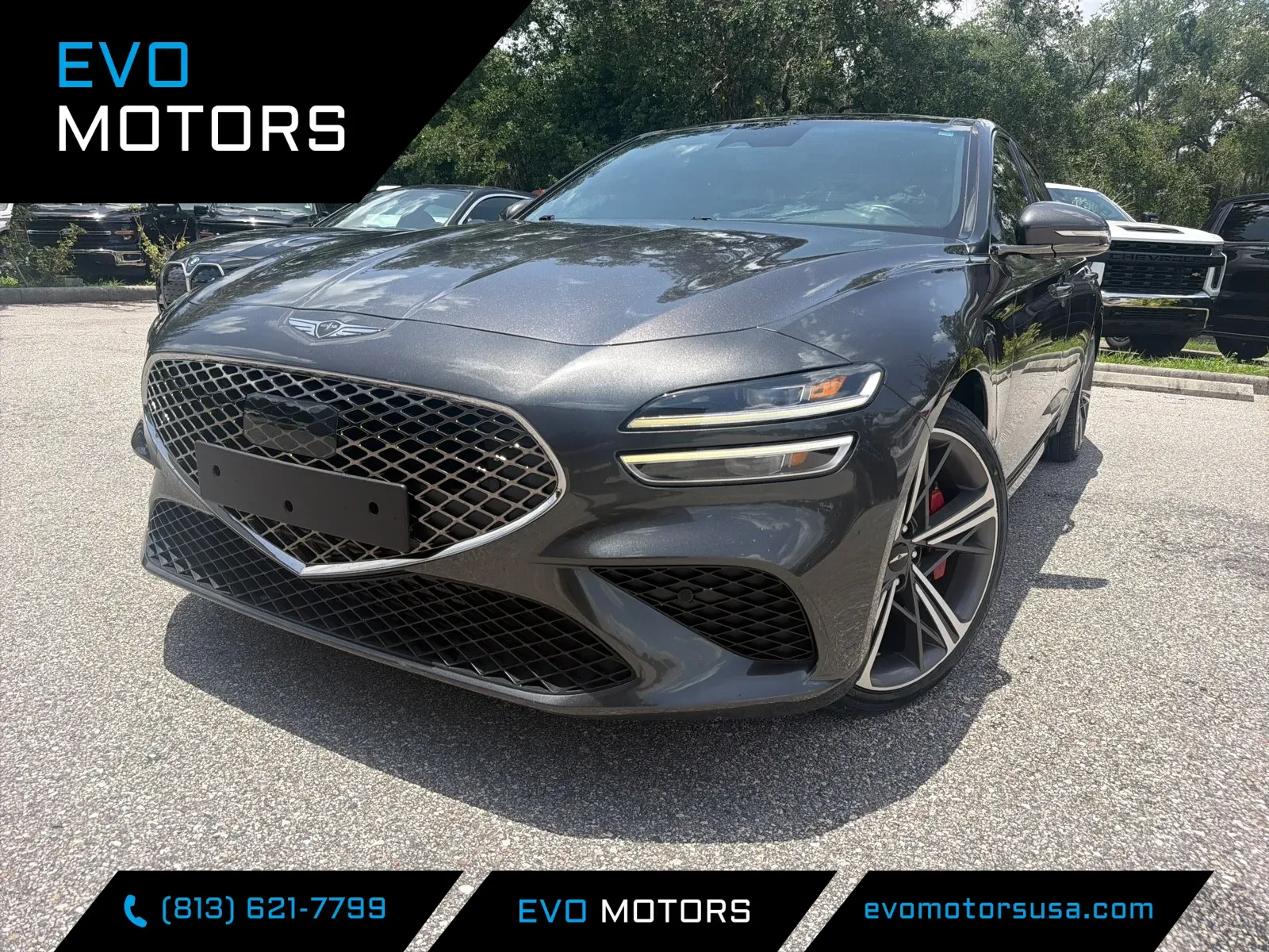 Gray 2024 Genesis G70 3.3T Sport Advanced for sale in Seffner, FL